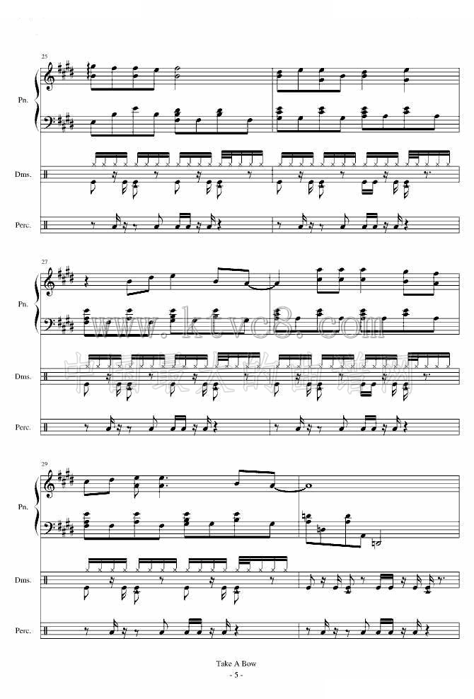 Take a Bow （Piano 