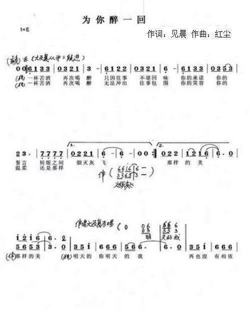 为你醉一回