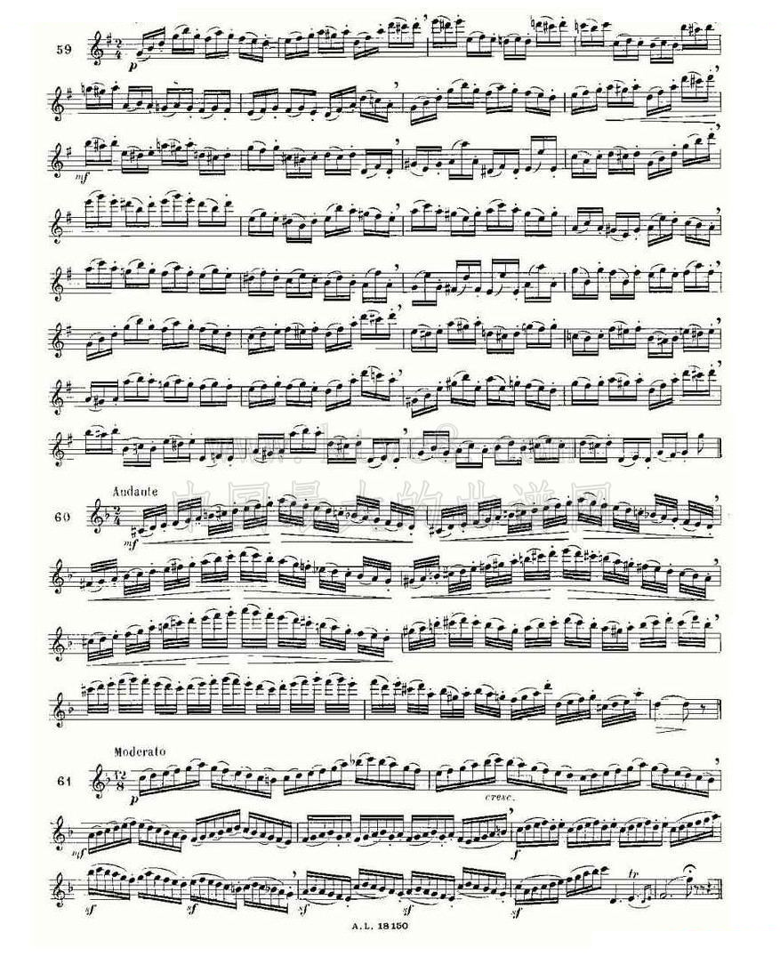 简易音阶练习100首之50-66（moyse - 100 studies after cramer）