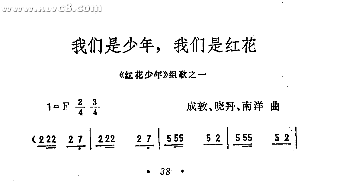 我们是少年，我们是红花