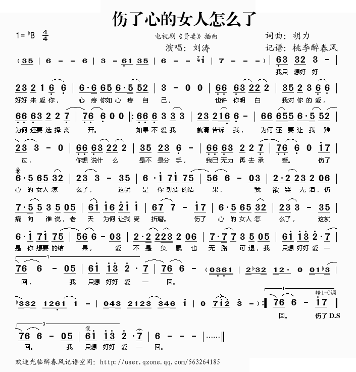 伤了心的女人怎么了(电视剧贤妻插曲)