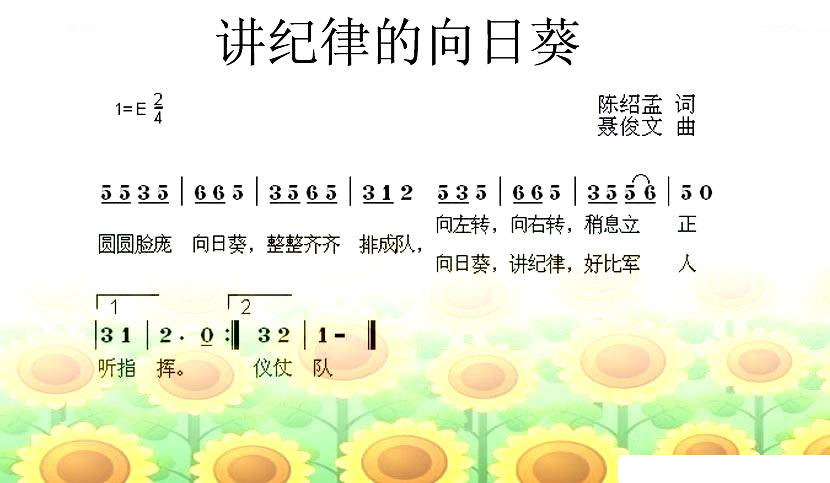 讲纪律的向日葵