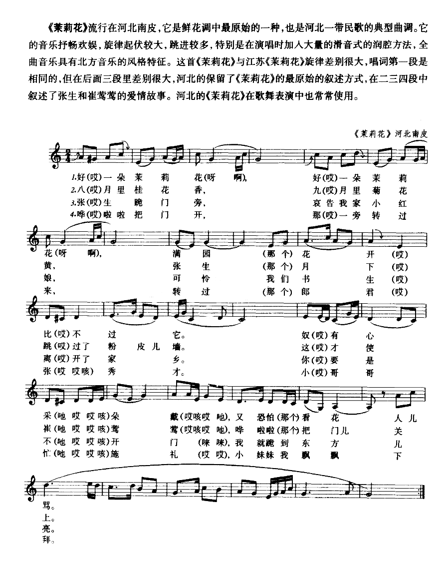 茉莉花（河北南皮）