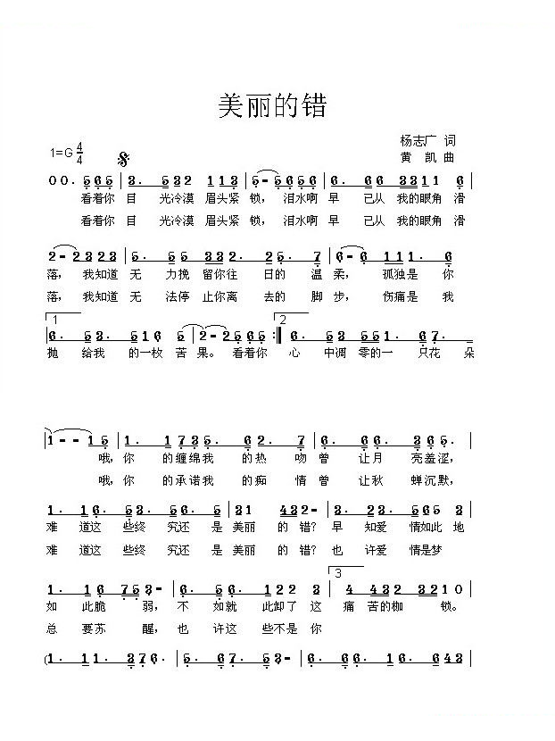 美丽的错