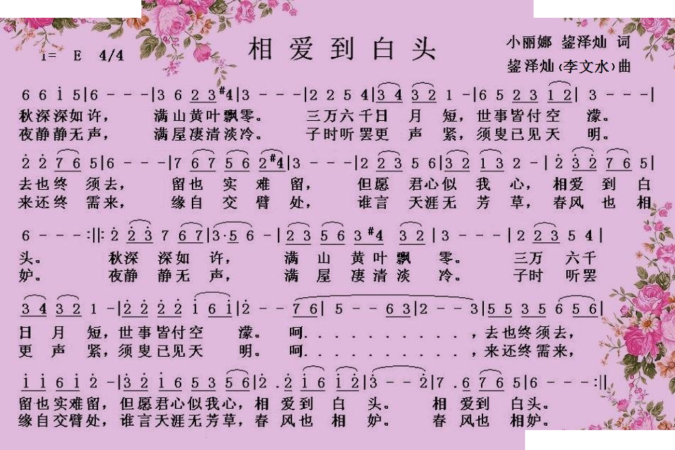 相爱到白头