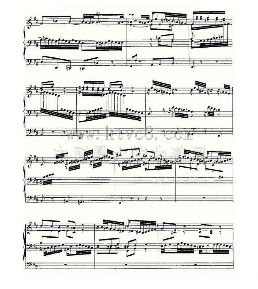 Prelude and Fugue in B Minor--BWV 544 （管风琴谱） 