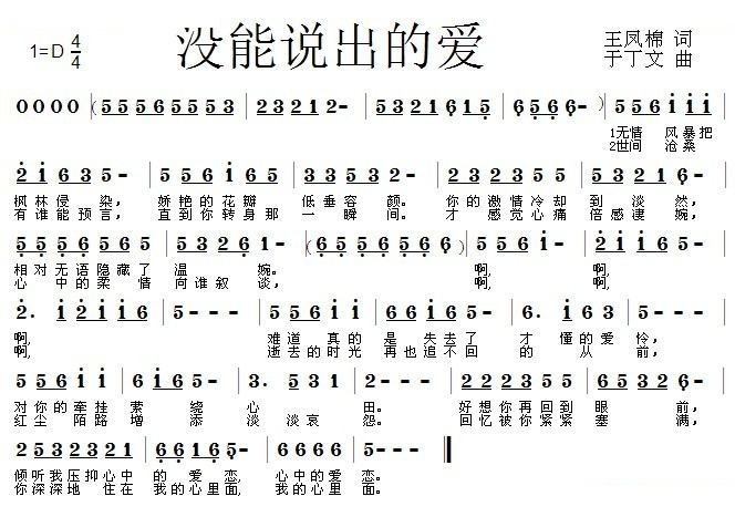 没能说出的爱