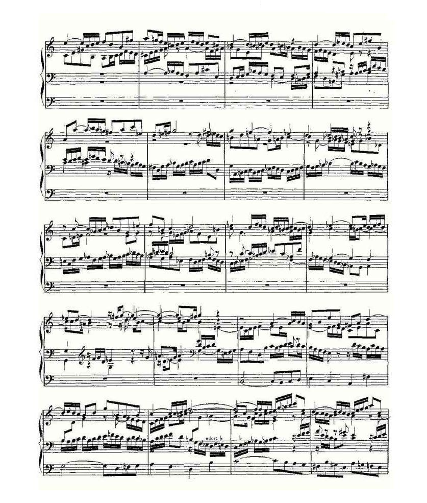 Prelude and Fugue in C Major--BWV 547 （管风琴谱） 