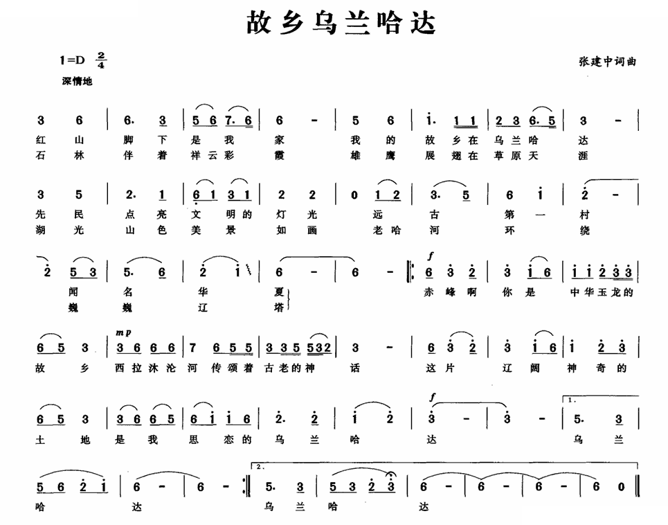 故乡乌兰哈达