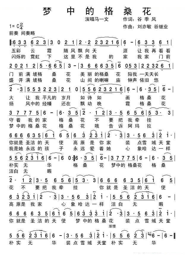梦中的格桑花