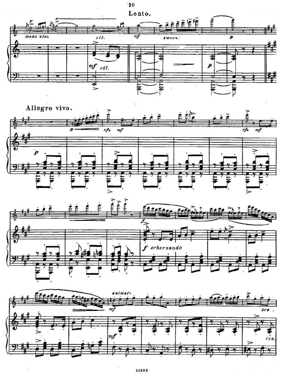 Fantaisies nationales. Op. 59, 6. （长笛 钢琴伴奏） 