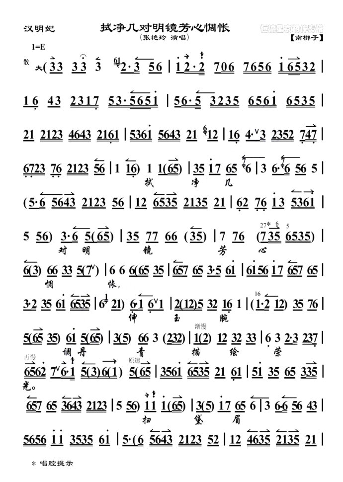 （转帖）汉明妃--拭净几对明镜芳心惆怅（张艳玲）