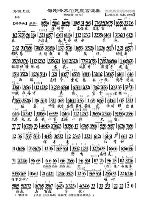 海瑞上疏--海刚峰不怕死直言谏奏（周信芳）