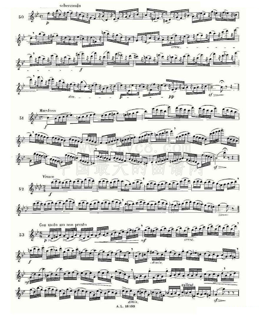 简易音阶练习100首之50-66（moyse - 100 studies after cramer）