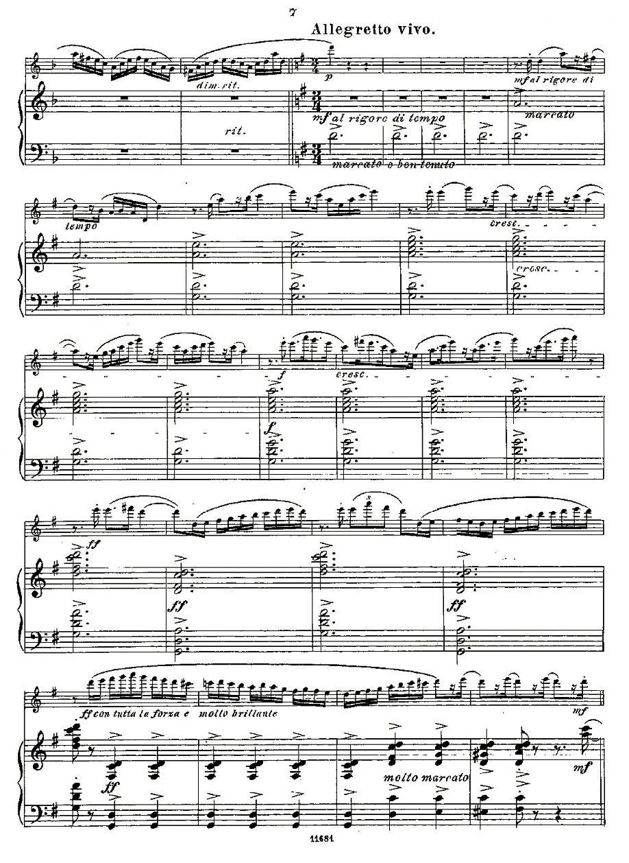 Fantaisies nationales. Op. 59, 4. （长笛 钢琴伴奏） 