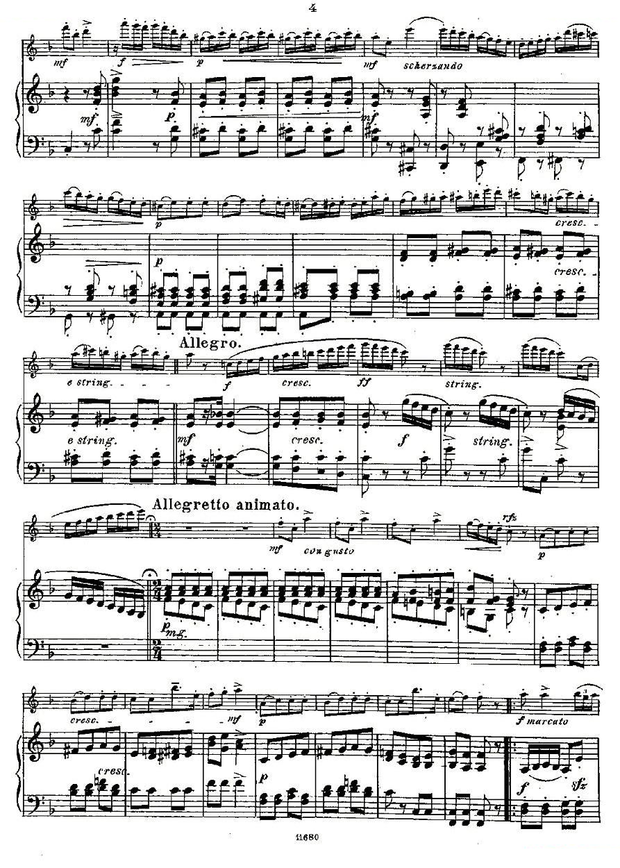 Fantaisies nationales. Op. 59, 3. （长笛 钢琴伴奏） 