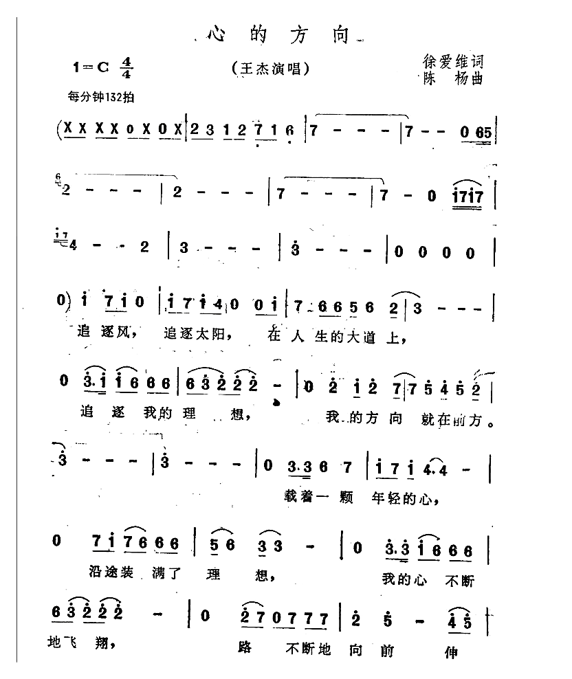 心的方向