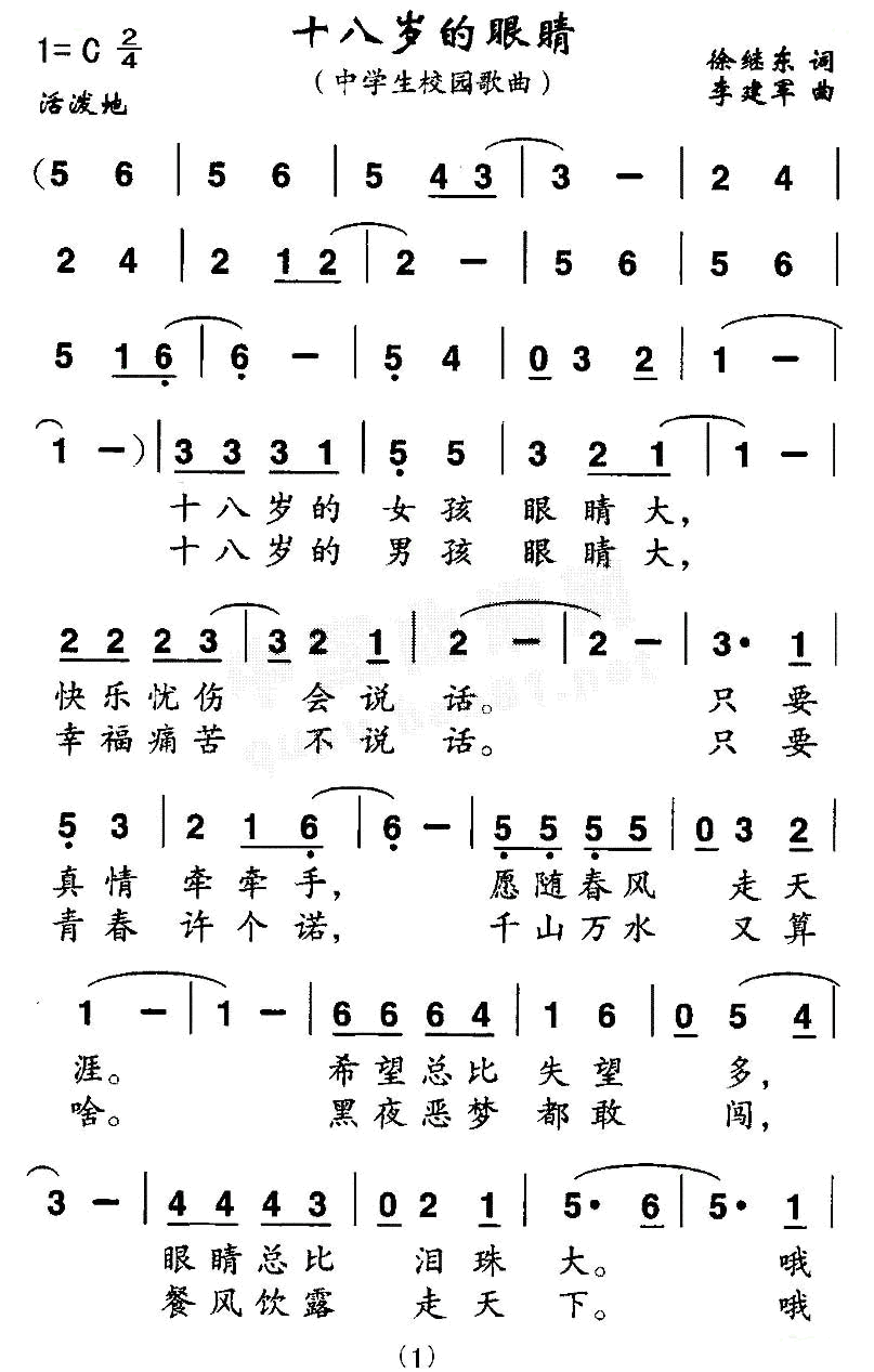 十八岁的眼睛