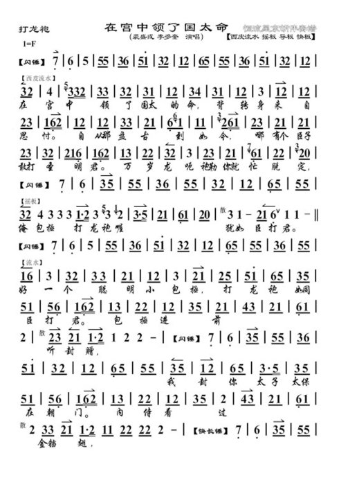 打龙袍--在宫中领了国太命（裘盛戎/李多奎对唱）