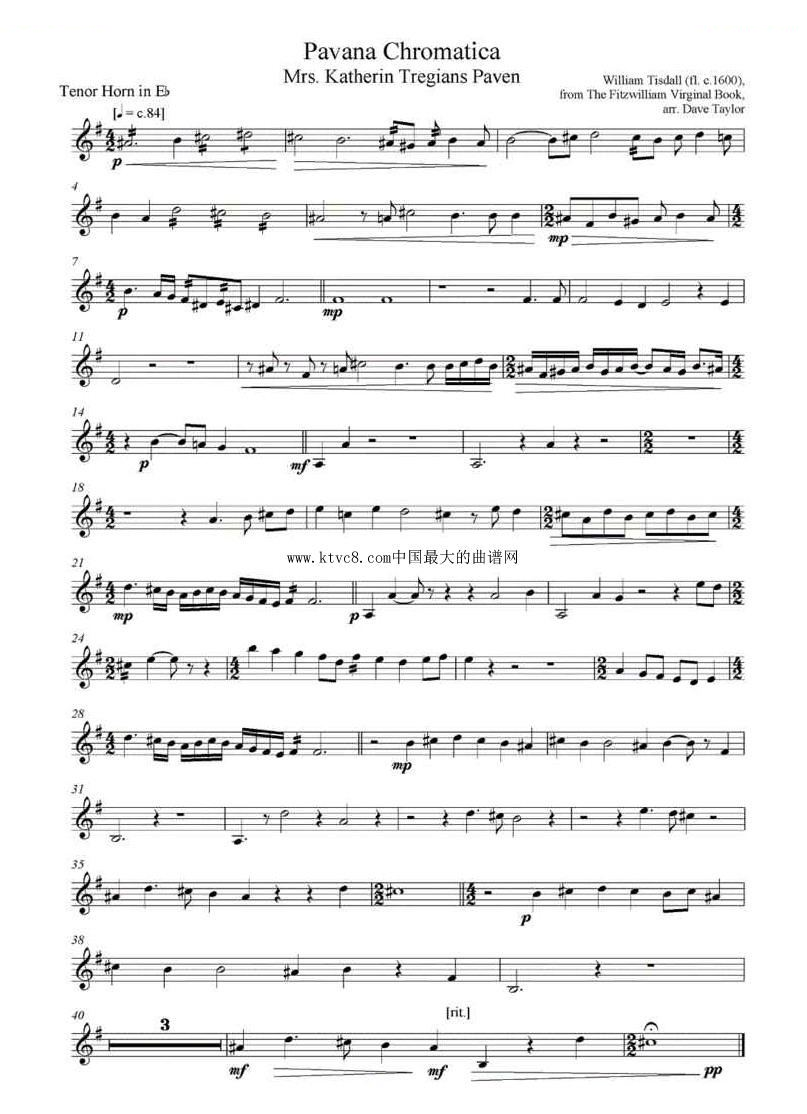 Pavana Chromatica（次中音号） 