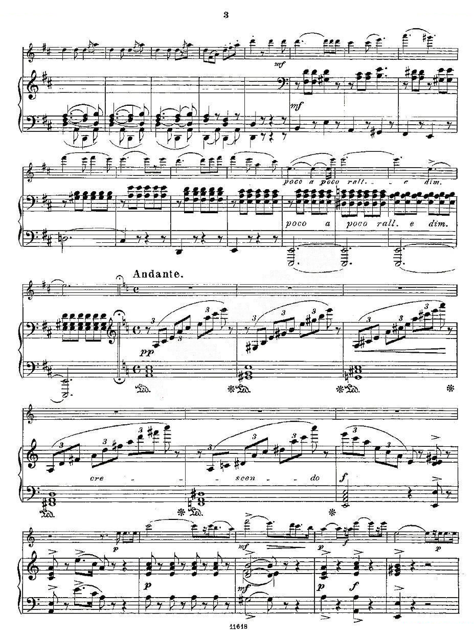Opern-Transcriptionen.Op.45-3（长笛+钢琴伴奏） 笛萧谱