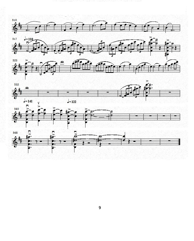 b小调第一小提琴协奏曲 第一乐章 