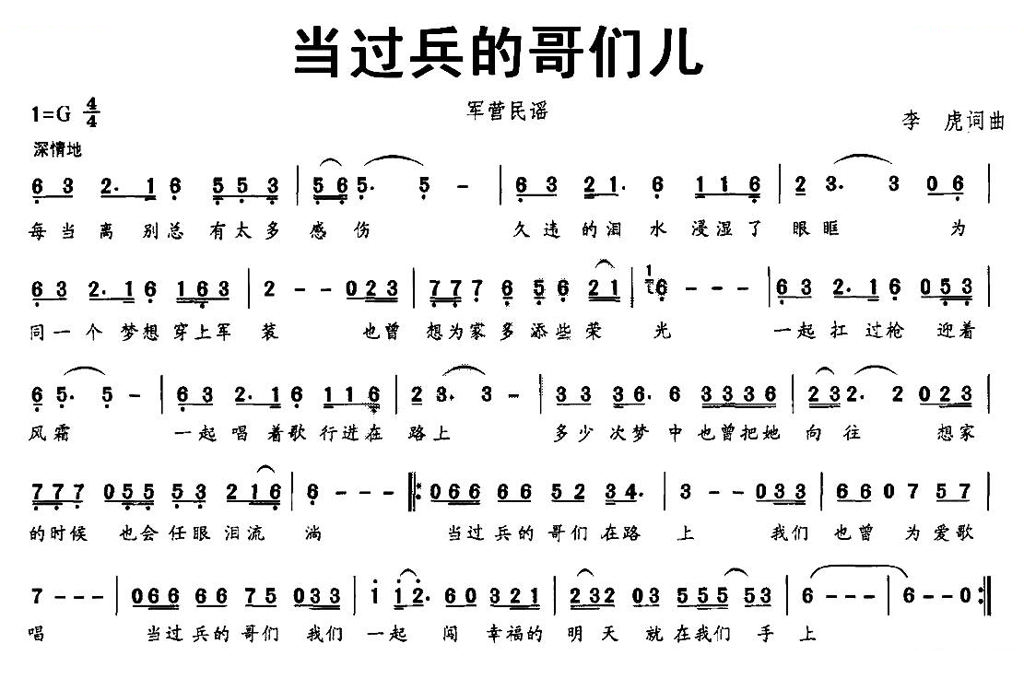 当过兵的哥们儿（军营民谣）