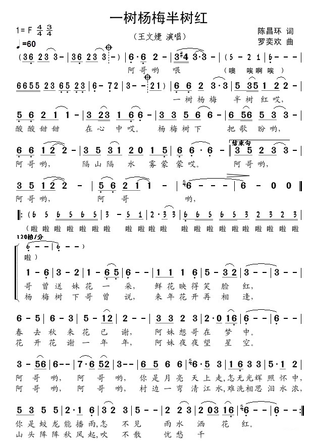 一树杨梅半树红