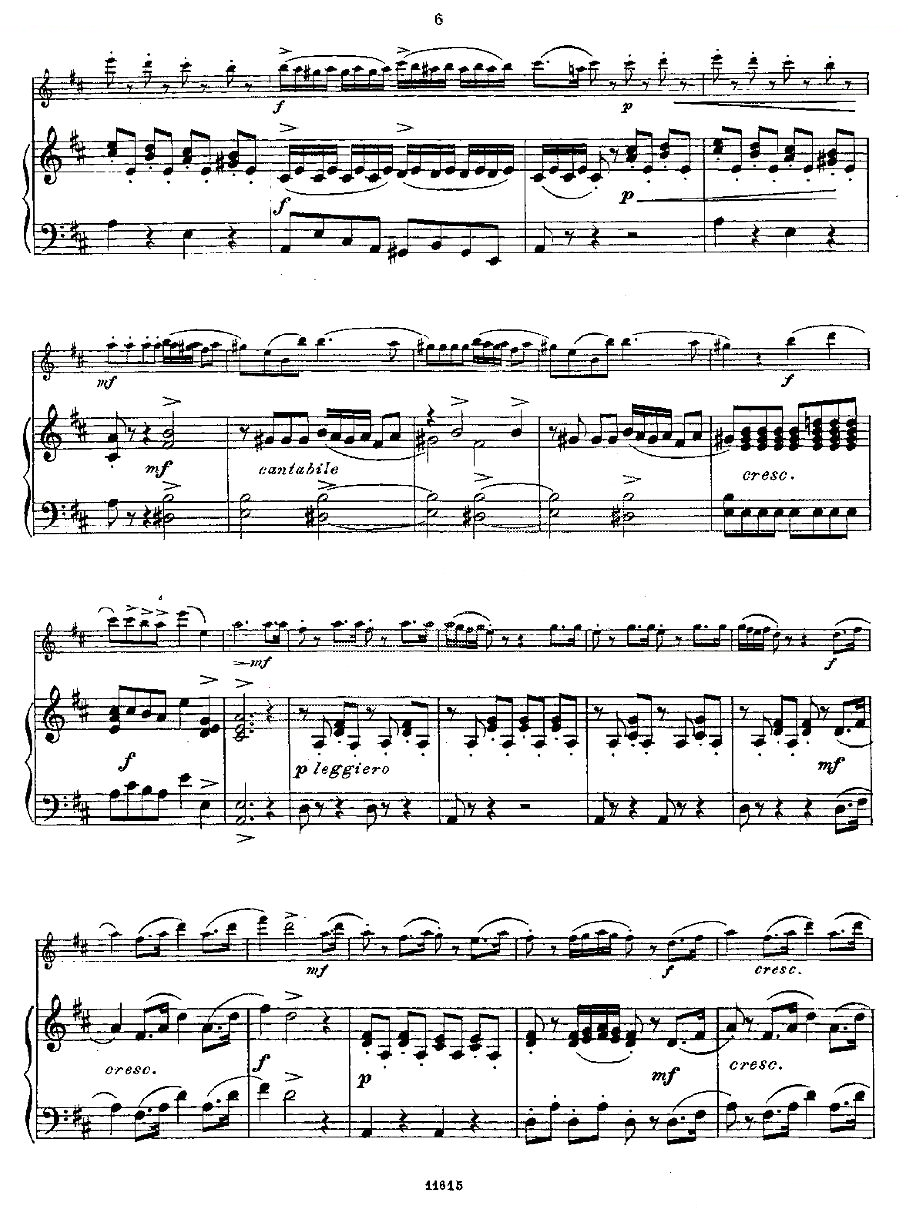 Opern-Transcriptionen.Op.45-5（长笛+钢琴伴奏） 铜管乐谱