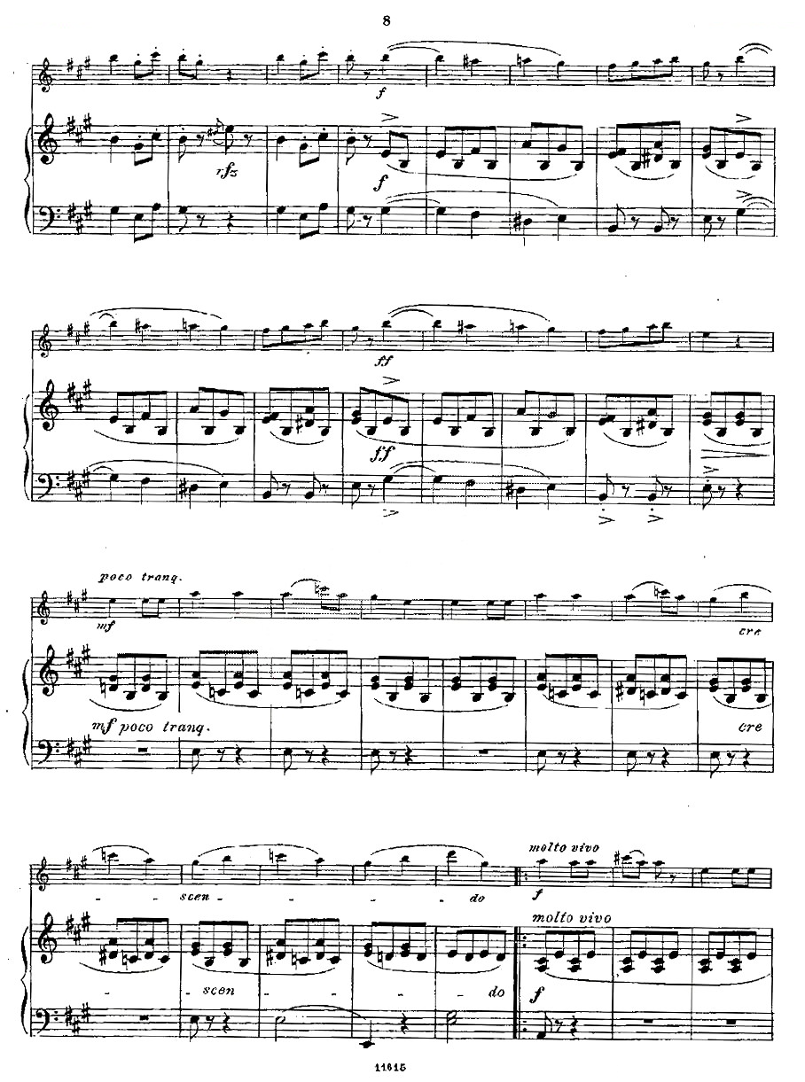 Opern-Transcriptionen.Op.45-5（长笛+钢琴伴奏） 铜管乐谱