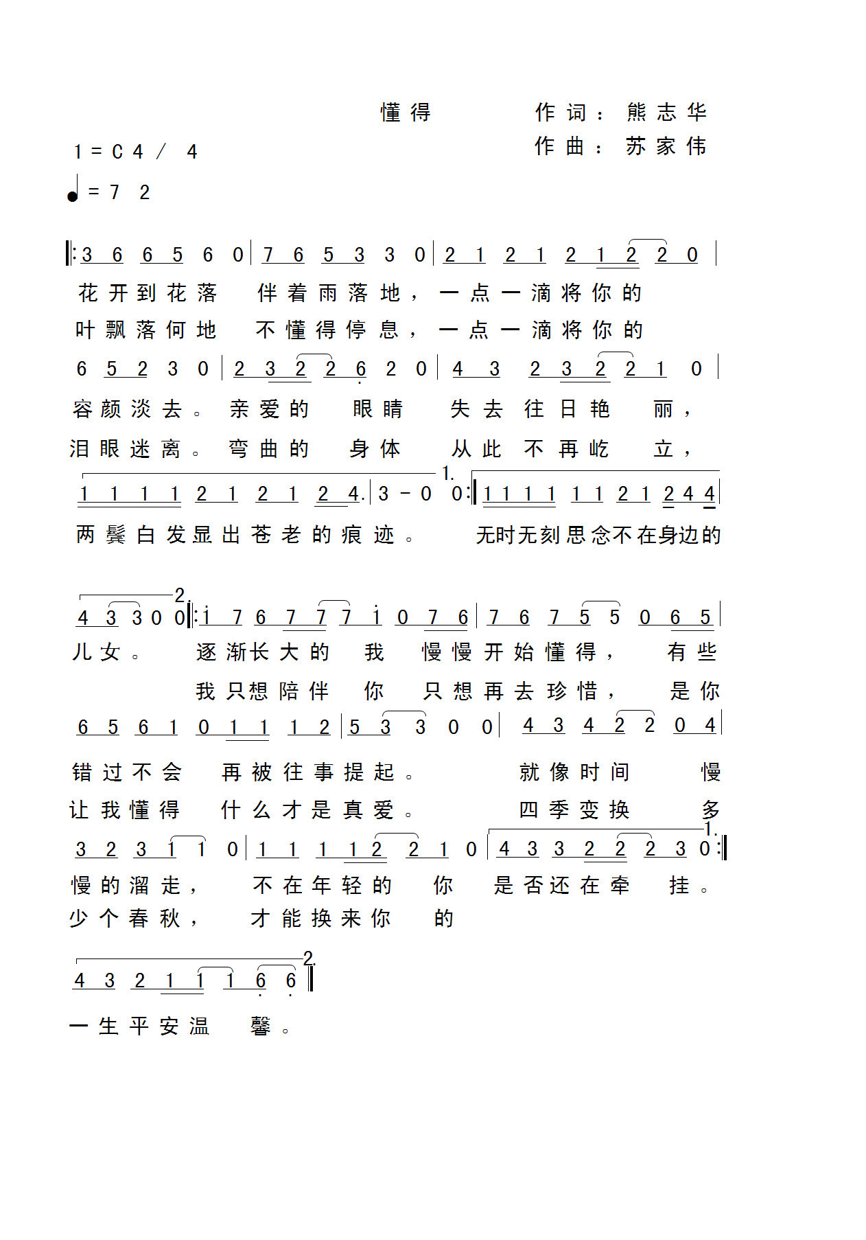 懂得