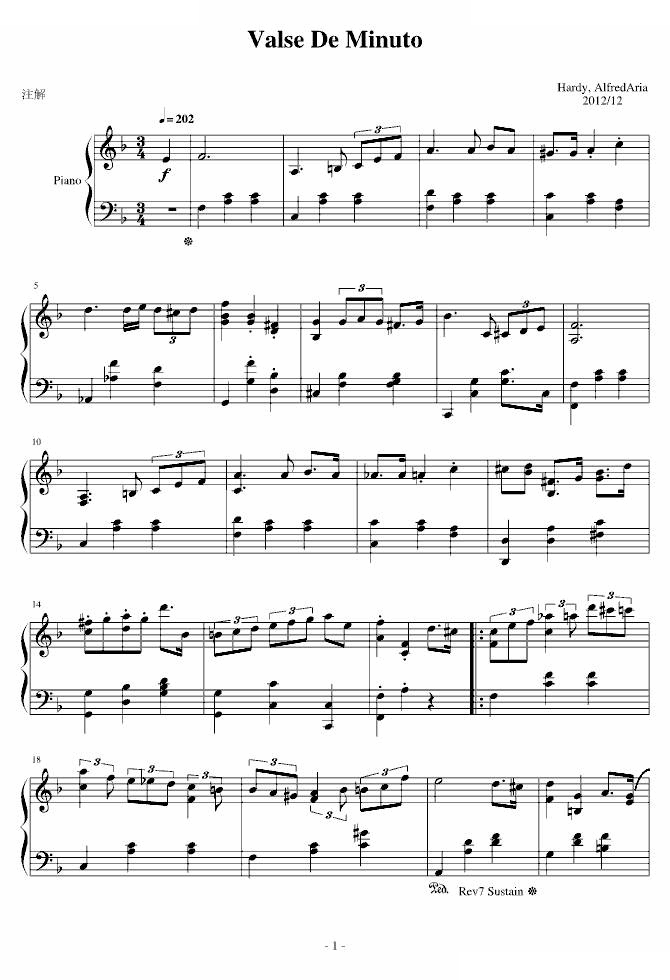 Valse De Minuto 