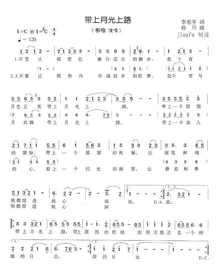 带上月光上路