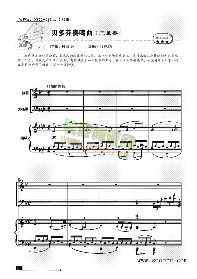 贝多芬奏鸣曲—简易版 