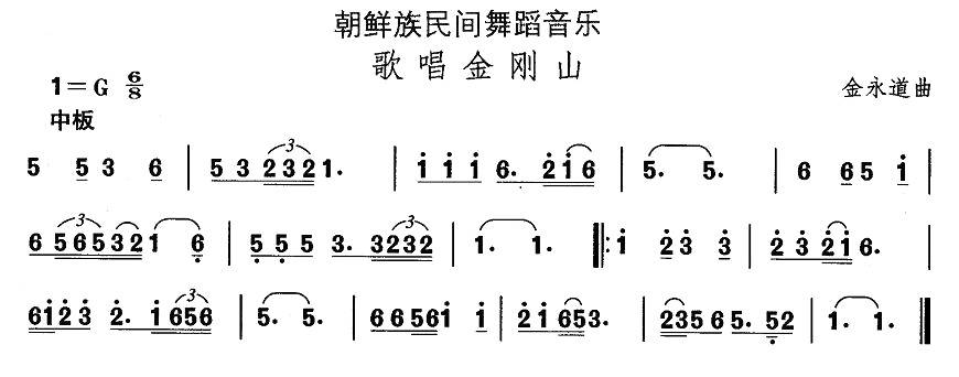 中国民族民间舞曲选（十一）朝鲜族舞蹈：歌唱金刚山