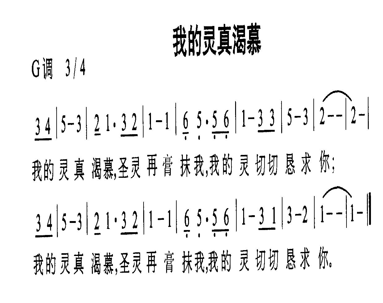 我的灵真渴慕