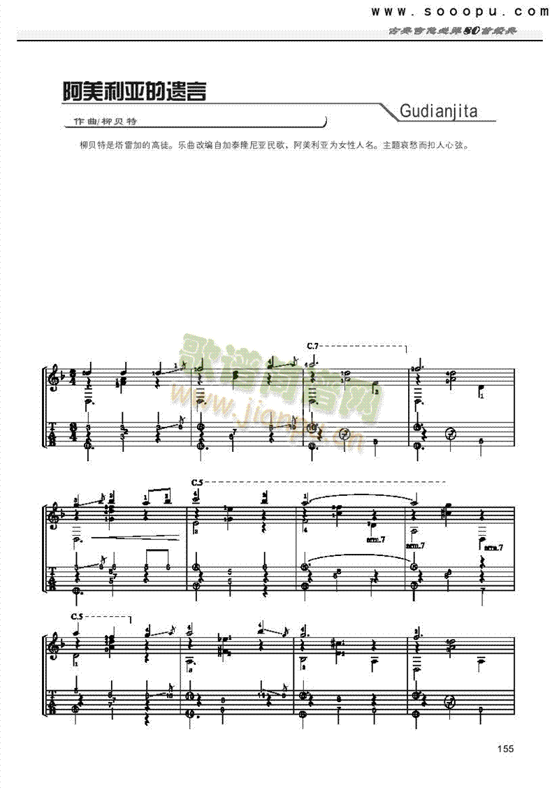 阿美利亚的遗言—独奏 