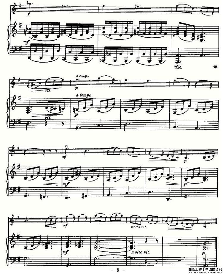 里丁格（Oskar_Rieding）b小调小提琴协奏曲(8)