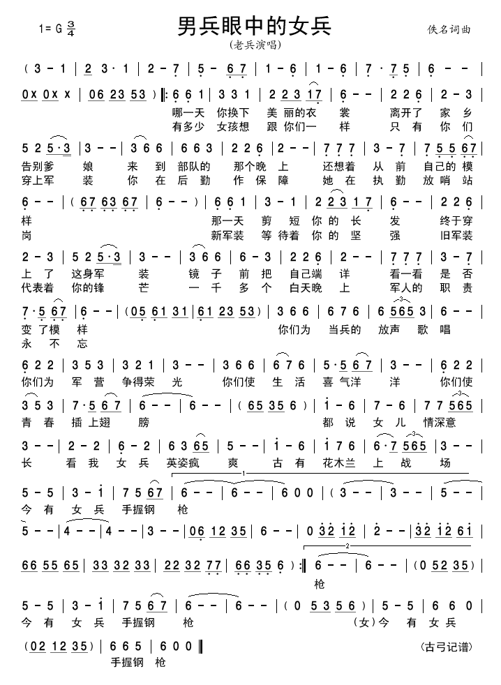 男兵眼中的女兵