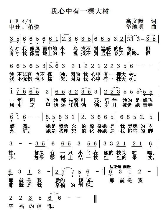 我心中有一棵大树