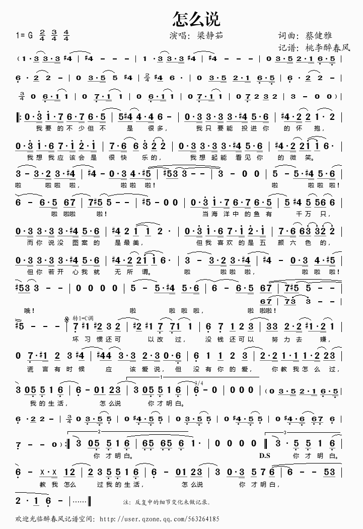 怎么说