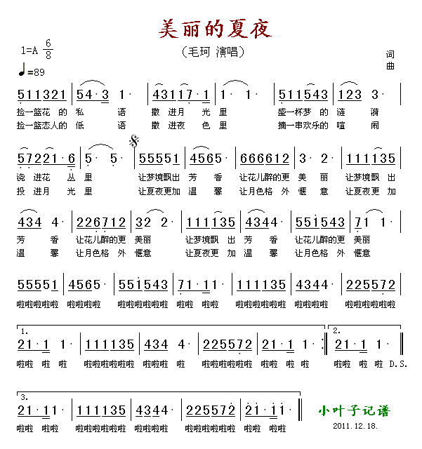 美丽的夏夜