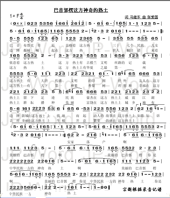 巴音郭楞这方神奇的热土