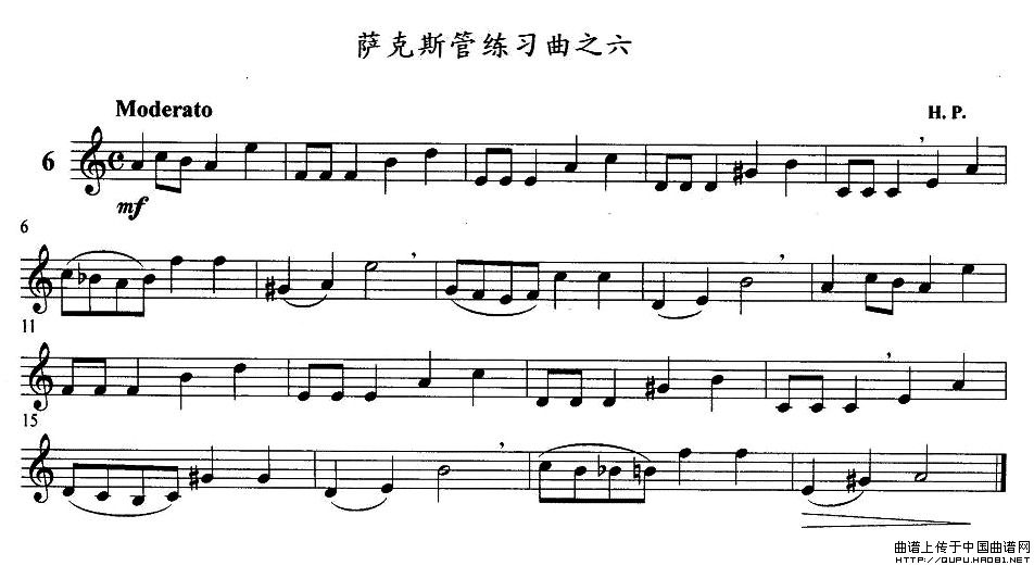 萨克斯练习曲之六