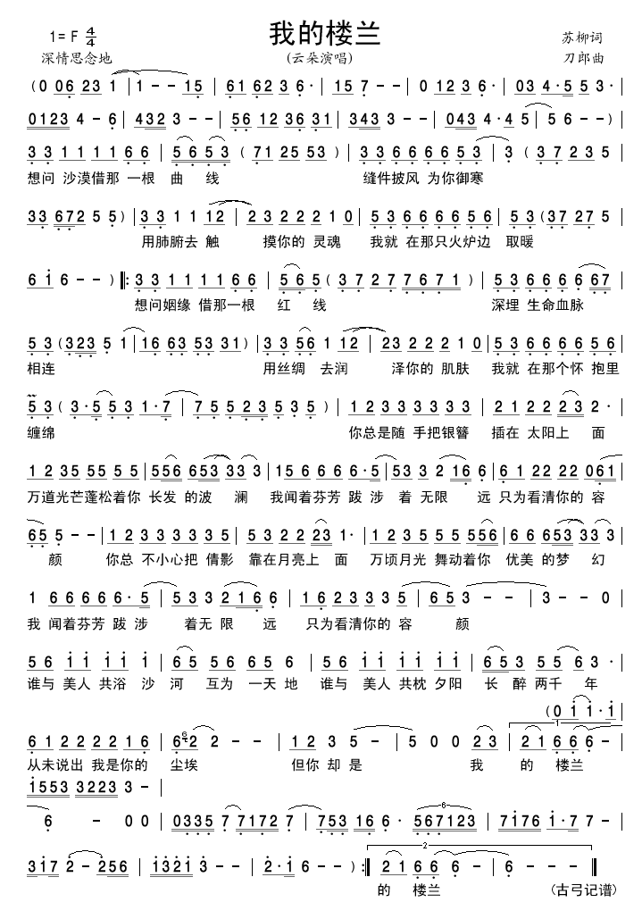 我的楼兰
