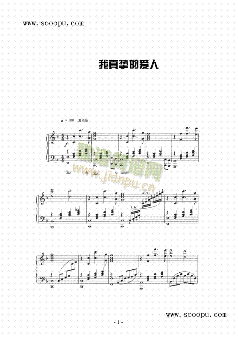 我真挚的爱人 