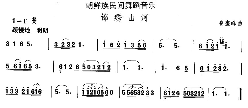 中国民族民间舞曲选（十一）朝鲜族舞蹈：锦绣山河