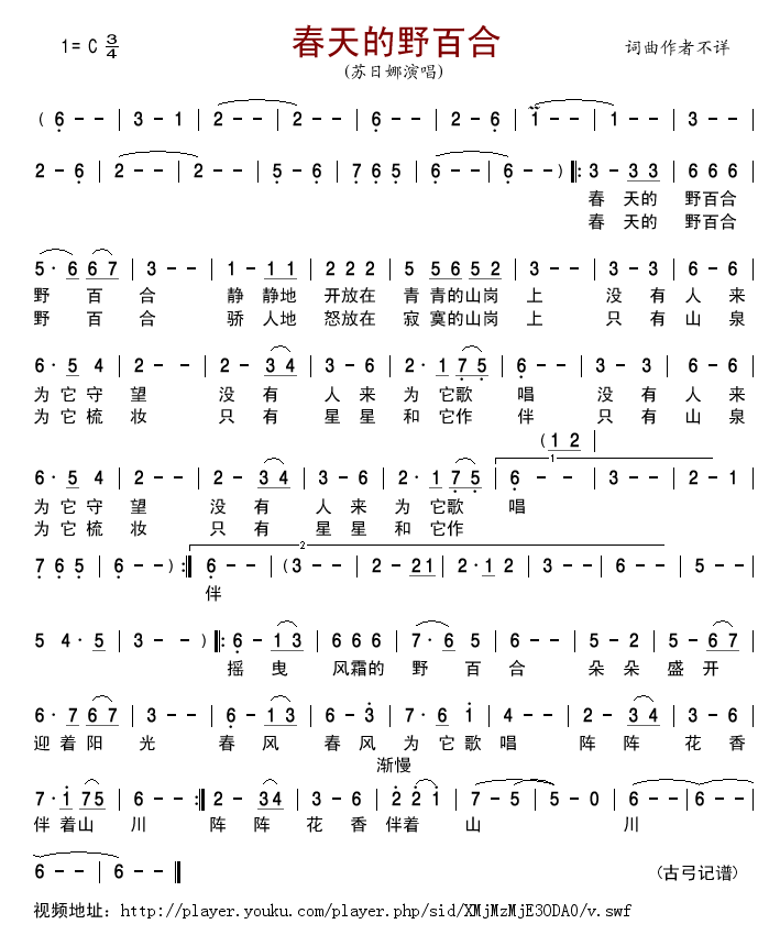 春天的野百合
