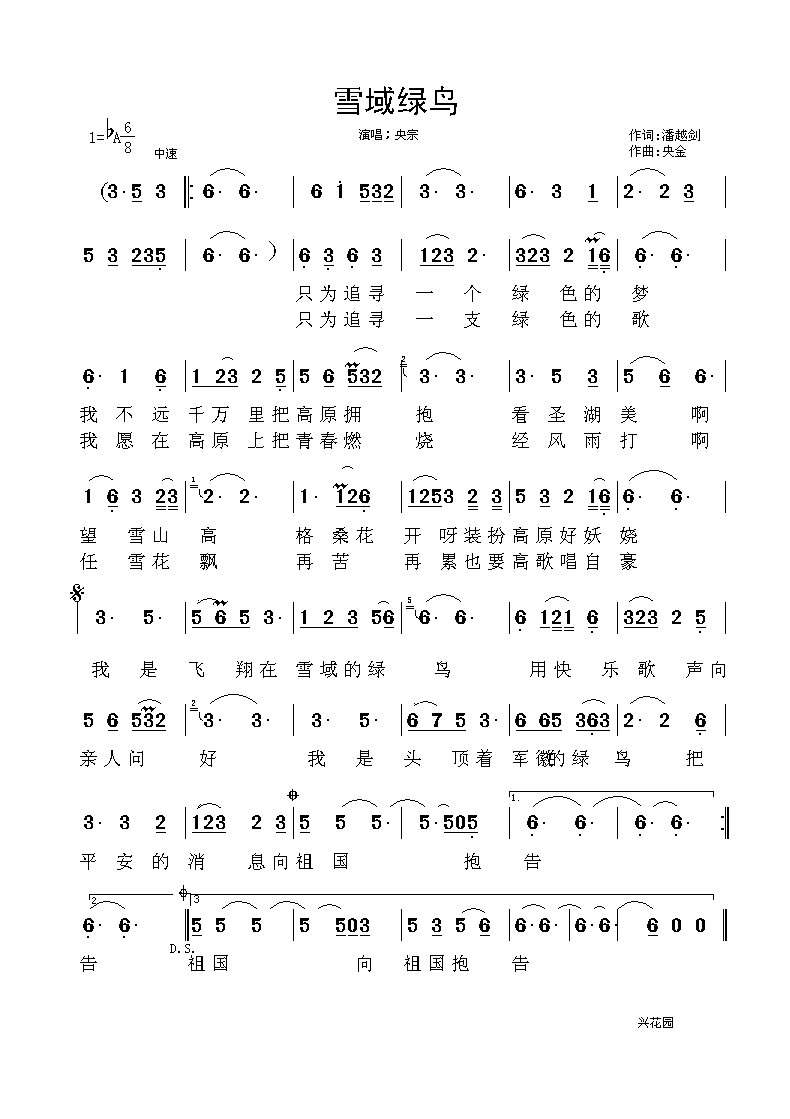 雪域绿鸟