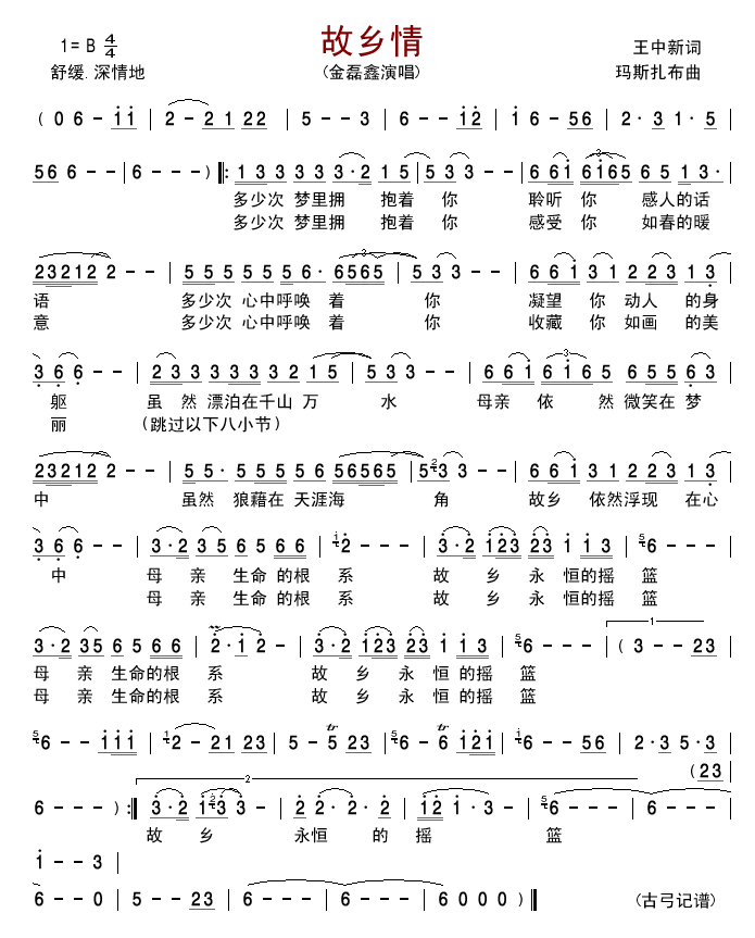 故乡情(金磊鑫)